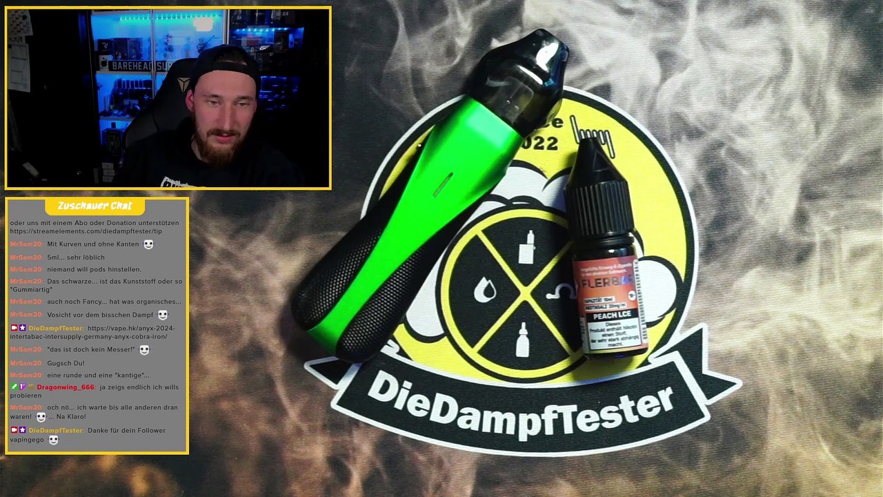 Flerbar Peach Ice Liquid Geschmackstest