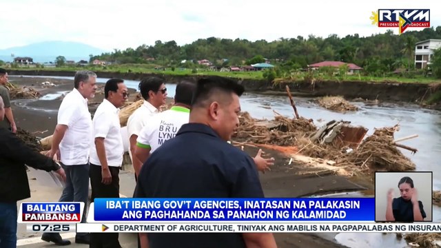 Iba't Ibang gov't agencies, inatasan na palakasin ang paghahanda sa panahon ng kalamidad