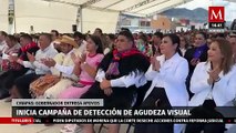 Gobernador Rutilio Escandón arranca campaña de Detección de Agudeza Visual en San Cristóbal