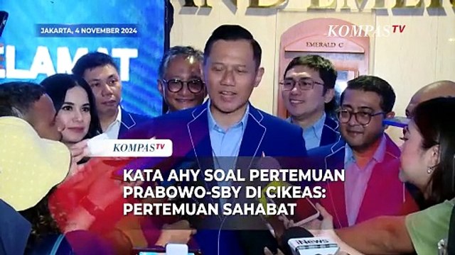 Komentar AHY Soal Pertemuan Presiden Prabowo dengan SBY di Cikeas: Pertemuan Dua Sahabat