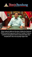 Indonesia Sebagai Pemain Utama, Prabowo: Tidak Akan Jadi Kacung Negara Lain