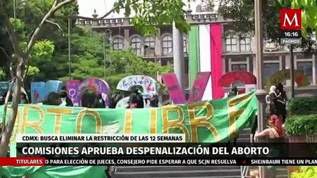 Comisiones del Congreso de CdMx aprueban dictamen para la despenalización total del aborto