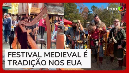 Americanos gastam de US$ 50 a US$ 1.000 em fantasias para festival medieval