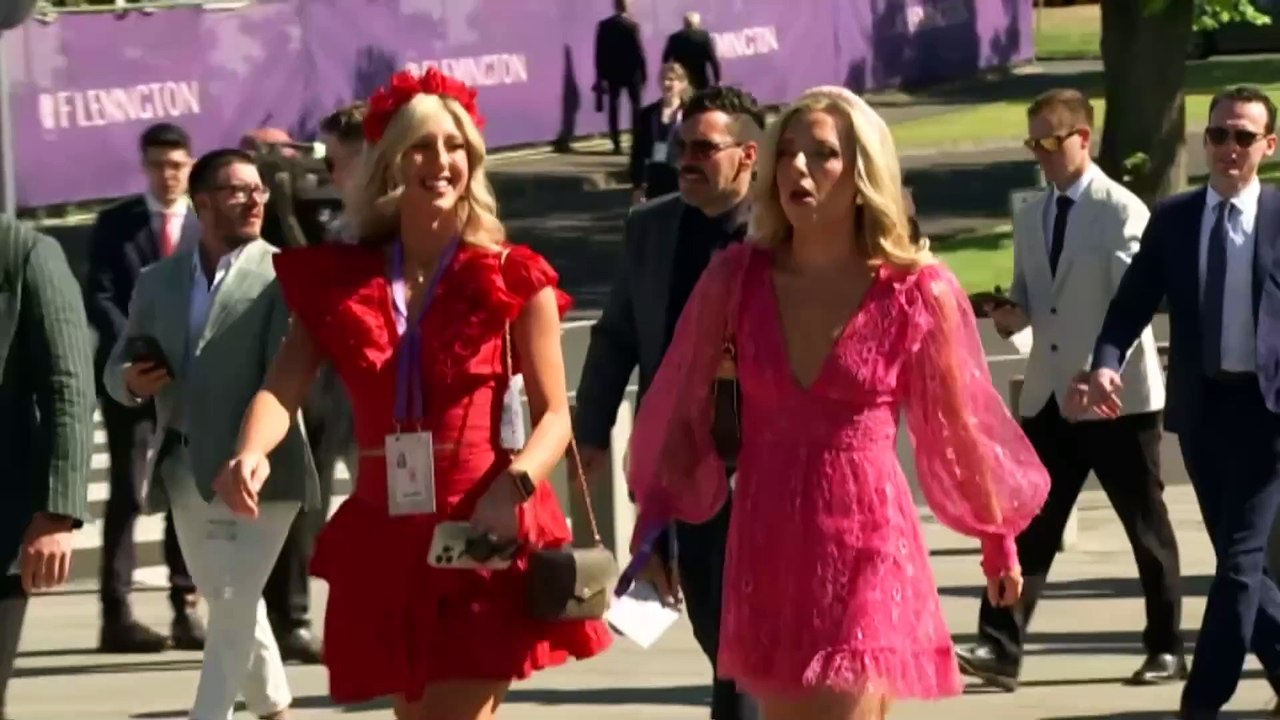 Thousands crowd Melbourne’s Flemington racecourse ahead of the Melbourne Cup