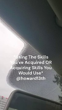 *Using The Skills You've Acquired OR Acquiring Skills You Would Use* 11/04/2024