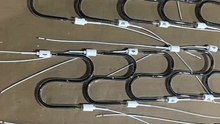 Quartz infrared heating lamp heating elements