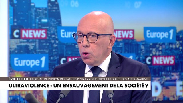 Éric Ciotti : «Nous devons engager une guerre contre les ferments de cette violence»