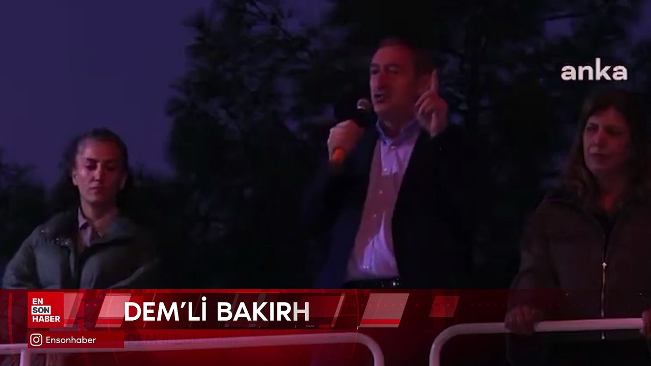 DEM'li Bakırhan, Özgür Özel'in yanında isyancı ve teröristleri andı