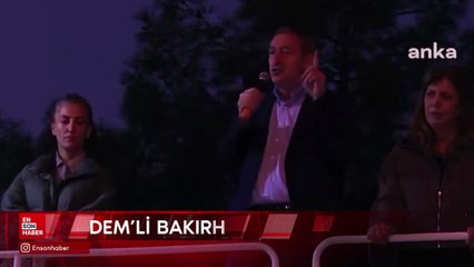 DEM'li Bakırhan, Özgür Özel'in yanında isyancı ve teröristleri andı