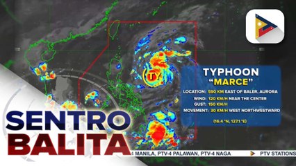 Bagyong #MarcePH, isa ng ganap na Typhoon; bagyo, posibleng mag-landfall sa Babuyan islands o hilagang bahagi ng Mainland Cagayan