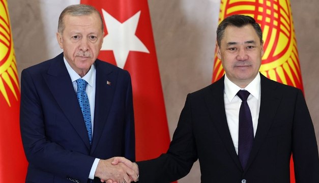 Cumhurbaşkanı Erdoğan, Kırgızistan Cumhurbaşkanı Caparov ile ortak basın toplantısında açıklama yaptı