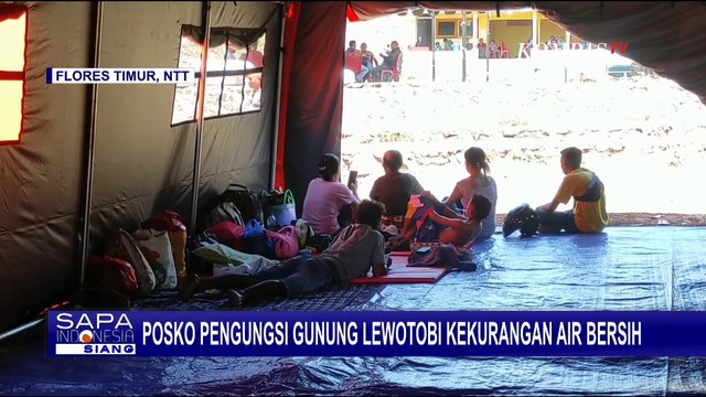 Ratusan Pengungsi Terdampak Erupsi Gunung Ile Lewotobi Laki-Laki Penuhi Pengungsian