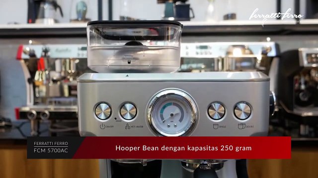REVIEW MESIN KOPI ESPRESSO DENGAN GRINDER BUILD IN - FERRATTI FERRO FCM-5700AC