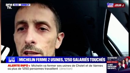 Michelin: "On est choqués, c'est la stupeur", explique le délégué syndical central Sud Michelin à Chollet