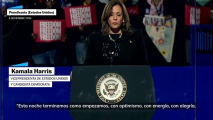 Kamala Harris: "Esta podría ser una de las elecciones más reñidas de la historia"