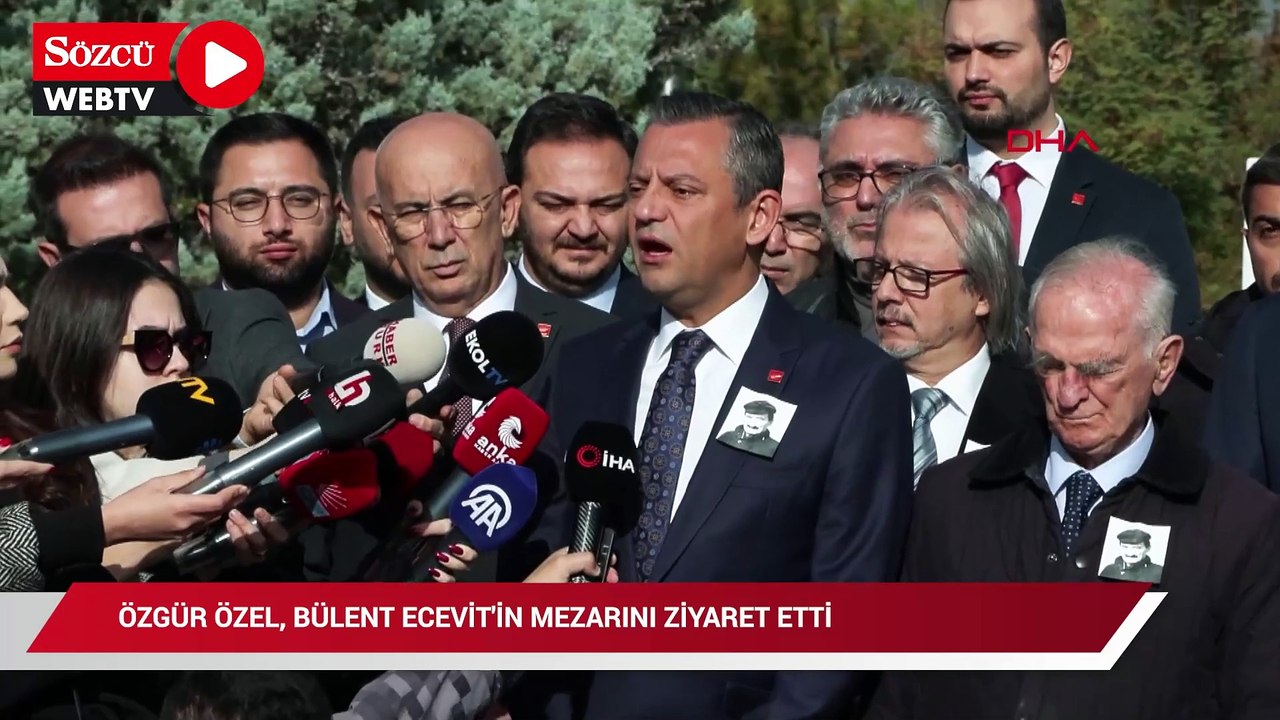 Özgür Özel, Bülent Ecevit'in mezarını ziyaret etti