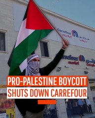 Pro-Palestine Boycott Shuts Down Carrefour