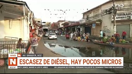 scz um se agrava la escasez de carburantes en santa cruz