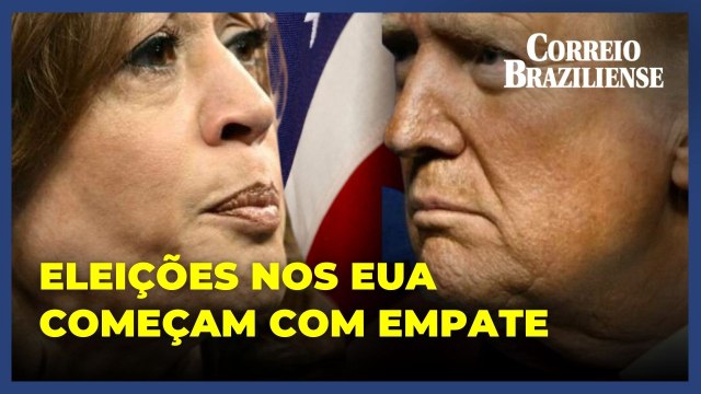 Eleições EUA: Kamala e Trump empatam em comunidade de New Hampshire