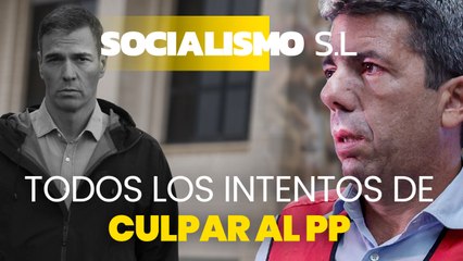 Todos los intentaros de Sánchez de culpar de las inundaciones al PP