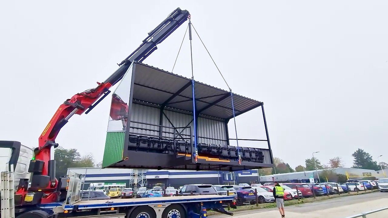 Faraday Road Football Ground, Newbury   - Arrival of new stand