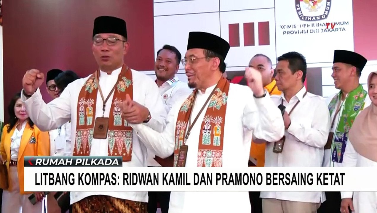 Survei Litbang Kompas Tunjukkan RK-Suswono dan Pramono-Rano Bersaing Ketat!