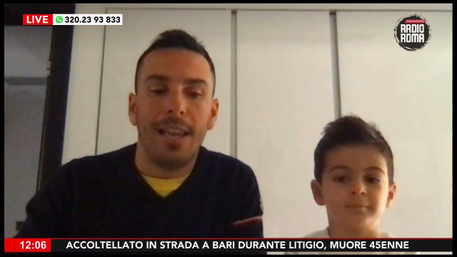 EDOARDO, IL BAMBINO CON LA VALIGIA OSPITE DE I PERROLLAS SU RADIO ROMA