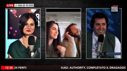 ANNALISA ANDREOLI E MANUEL AMICUCCI  OSPITI DE "I PERROLLAS" SU RADIO ROMA