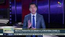 Caravanas de migrantes  se dirigen a la frontera con EE.UU.