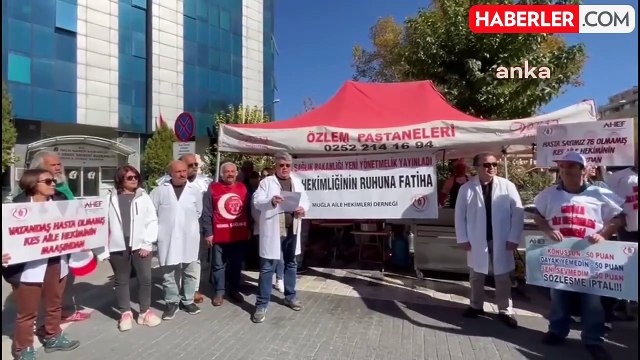 Aile Hekimleri Muğla'da İş Bıraktı, Lokma Dağıttı