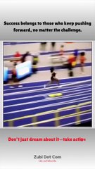 Success belongs to those who keep pushing forward, no matter the challenge