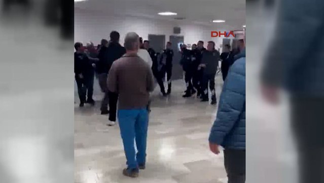 Hastanede polise ve güvenlik görevlilerine saldıran 9 kişiye gözaltı