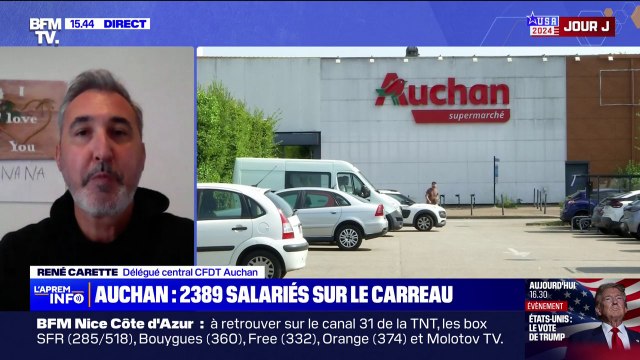 Plan social chez Auchan: Le but ultime est de laisser personne sur le carreau , réagit René Carette, délégué CFDT-Auchan