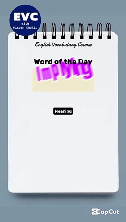 Meaning with Example