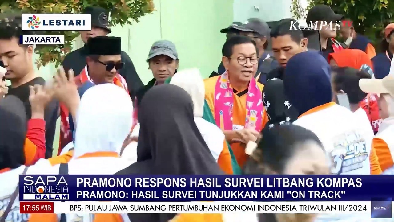 Pramono Respons Hasil Survei Litbang Kompas: Hasil Survei Tunjukkan Kami On Track