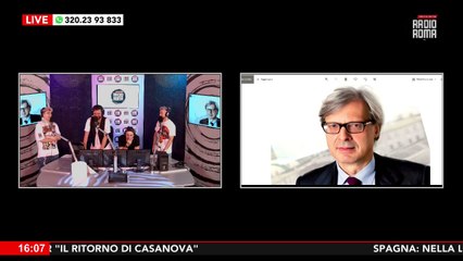 Sgarbi interviene a Sarallo Famosi su Radio Roma