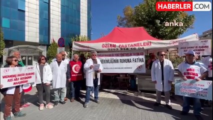 Aile Hekimleri Muğla'da İş Bıraktı, Lokma Dağıttı