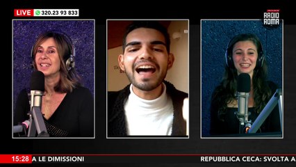 Simone Calvi, ospite, in collegamento Skype, su Radio Roma Magazine