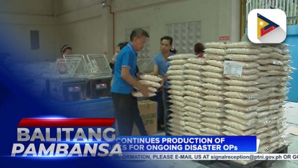 DSWD continues production of food packs for ongoing disaster operations