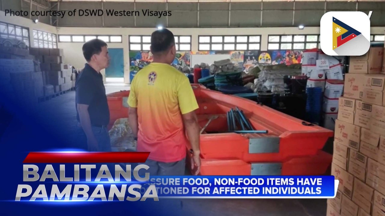 OCD, DSWD assure food, non-food items have been prepositioned for affected individuals