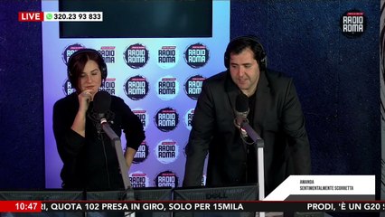 Amanda sentimentalmente Scorretta ospite de I Perrollas su Radio Roma