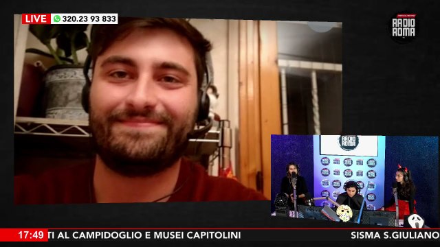 ANDREA CANDELARESI IN COLLEGAMENTO SKYPE A RADIO ROMA MAGAZINE SU RADIO ROMA