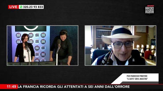 Il caffè con il maestro Pingitore, in collegamento Skype, da I Perrollas su Radio Roma
