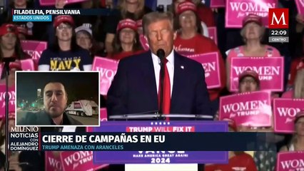 Harris y Trump tuvieron su último día de campañas. Alejandro Domínguez, 04 de noviembre 2024