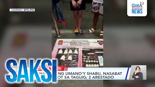P4M halaga ng umano'y shabu, nasabat sa parking lot sa Taguig; 2 arestado | Saksi
