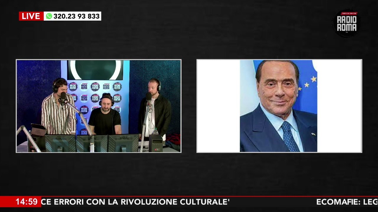 Berlusconi interviene a Sarallo Famosi su Radio Roma
