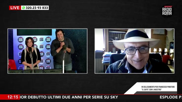 Il caffe' con il maestro Pingitore, in collegamento con I Perrollas su Radio Roma