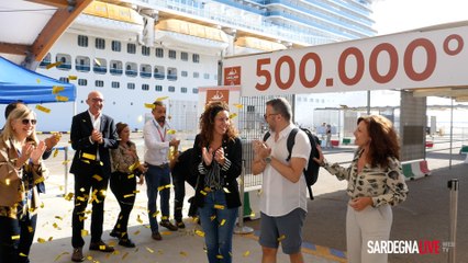 Al Porto di Cagliari arriva il 500.000? crocierista dell?anno