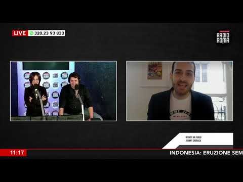 Johnny Cronaca, in collegamento da Parigi, per I Perrollas su Radio Roma