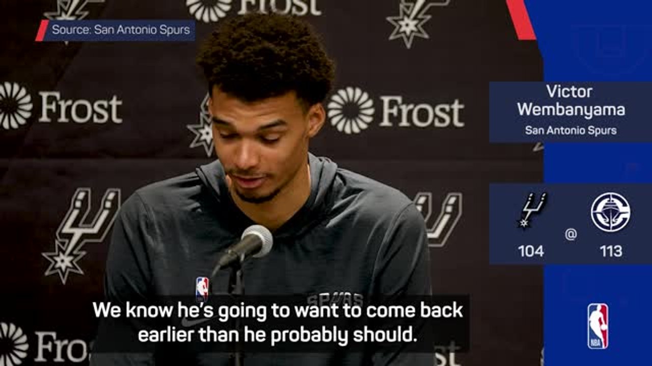 Wembanyama knows Popovich will come back 'earlier than he should'